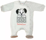  Pamut, elöl patentos kisfiú rugdalózó 101 kiskutya mintával (62) - szürke