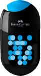 Faber-Castell Faber Castell tartályos hegyező - ovális -kétlyukú - fekete/kék pöttyös (JS-183535KEK)