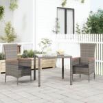 vidaXL 2 db polyrattan kerti szék párnával (319525/6)