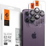 Spigen Folie Camera pentru iPhone 14 Pro / 14 Pro Max (set 2) - Spigen Optik. TR EZ FIT - Black (KF2310758) - Technodepo
