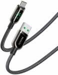 Yesido Cablu de Date USB la Type-C, 66W, 5A, Display Digital, 1.2m - Yesido (CA-85) - Black (KF236938) - Technodepo