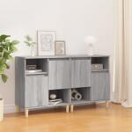 vidaXL Servante, 2 buc, sonoma gri, 60x35x70 cm, lemn prelucrat (3185725) Comoda