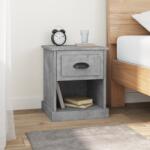 vidaXL Noptiere, 2 buc, gri beton, 39x39x47, 5 cm, lemn prelucrat (816136)