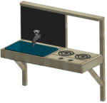 Wendi Toys Modul bucatarie pentru casute de gradina, Wendi Toys (WE-800) Casuta pentru copii