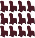 vidaXL Huse elastice pentru scaun, 12 buc. , vișiniu (279093)