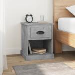 vidaXL Noptiere, 2 buc, gri beton, 39x39x47, 5 cm, lemn prelucrat (816137)