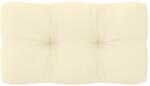 vidaXL Pernă de paleți, crem, 70x40x10 cm, material textil (314450)