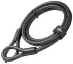 Hiplok 2MC duplahurkos kábelzár, 200 cm x 10 mm, fekete