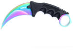  Scorpion Karambit Rainbow Damascus mintás, fekete markolat AMO-10135