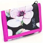 Oxy Bag fekete / virágmintás textil pénztárca 7-96819