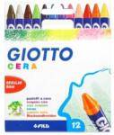 GIOTTO Zsírkréta GIOTTO Cera kerek hegyezett 8mm 12 színű (2814 00) - robbitairodaszer