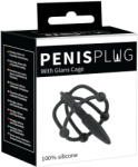 You2Toys Penisplug - szilikon makk ketrec húgycsőkúppal (fekete) (05350520000)