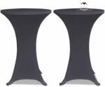 vidaXL Husă elastică pentru masă, 2 buc. , antracit, 70 cm (131429)