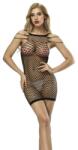 STD Rochie Mini Eveline Fishnet Neagra OS