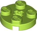 LEGO® 4032c34 - LEGO lime lap 2 x 2 méretű, kerek, x-tengely lyukkal (4032c34)