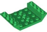 LEGO® 60219c6 - LEGO zöld kocka 45° dupla inverz lejtő 6 x 4 méretű, 4 x 4 kivágással és 3 lyukkal (60219c6)