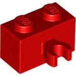 LEGO® 30237bc5 - LEGO piros kocka 1 x 2 méretű függőleges klipsszel (O) (30237bc5)
