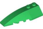 LEGO® 41748c6 - LEGO zöld lejtő kocka 6 x 2 méretű, lecsapott, balos (41748c6)