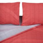 Heinner King Size bed set, 2 colors design, made of 100% cotton, density 144TC. Product dimensions: 2 pillow covers 50x70 cm, duvet cover sheet 200x220 cm, flat sheet 220x240 cm (HR-KGBED144-CMZ) Lenjerie de pat