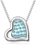  SZÍV NYAKLÁNC - aquamarine