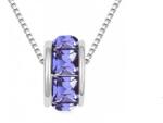  KRISTÁLYGYÖNGY NYAKLÁNCAL - tanzanite