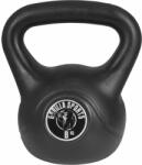 Gorilla Sports Kettlebell súlyzó műanyag 8 kg fekete