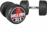 Gorilla Sports Egykezes súlyzó 2 x 32, 5 kg fekete/piros