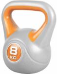 Gorilla Sports Kettlebell súlyzó vinil 8 kg narancssárga (100345-00006-0014) - kokiskashop