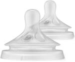 Philips Биберони Philips Avent - Natural Response 3.0, flow 2/бавен, 0м+, 2 броя (SCY962/02) - ozone