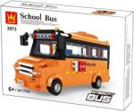 WANGE Iskolabusz | 367 db építőkocka | lego-kompatibilis építőjáték | WANGE 3973 (3973)