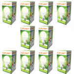 ECOPLANET Set 10 buc - Bec LED Ecoplanet, E27, 20W (150W), 1900 LM, F, lumina neutra 4000K, Mat (ECO-0206X10)