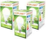 ECOPLANET Set 3 buc - Bec LED Ecoplanet, E27, 7W (60W), 630 LM, F, lumina neutra 4000K, Mat (ECO-0071X3)
