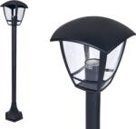 LVT Power Solutions Lampa de grădină - corp de iluminat exterior - E27 LED Niko - Pe suport - 100cm - Neagră (OO-5252)