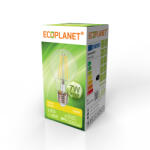 ECOPLANET Bec LED A60 filament Ecoplanet Vintage, E27, 7W (60W), 805 LM, E, lumina calda 3000K, Clar Transparent (ECO-0256)