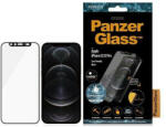 Panzer E2E Microfracture iPhone 12/ 12 Pro CamSlider tokbarát antibakteriális fekete képernyővédő fólia