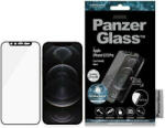 Panzer E2E Microfracture iPhone 12 /12 Pro 6, 1" CamSlider Swarovsky tokbarát antibakteriális fekete képernyővédő fólia
