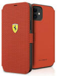 Ferrari FESPEFLBKP12SRE iPhone 12 mini 5, 4" piros On Track perforált könyvtok