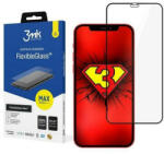 3mk Protection FlexibleGlass Max iPhone 12/12 Pro 6, 1" fekete, hibrid üveg képernyővédő fólia megerősített élekkel