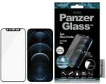 Panzer E2E Microfracture iPhone 12 Pro Max 6, 7" CamSlider Swarovsky tokbarát antibakteriális fekete képernyővédő fólia
