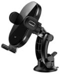 USAMS autómata autós telefontartó vezeték nélküli töltéssel 15W szélvédőre/műszerfalra fekete CD131ZJ01