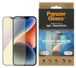 Panzer Ultra-Wide Fit iPhone 14 / 13 Pro / 13 6, 1" antibakteriális Easy Aligner Anti-blue light képernyővédő fólia