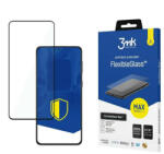 3mk Protection FlexibleGlass Max Samsung Galaxy S22 S901 fekete, hibrid üveg képernyővédő fólia megerősített élekkel
