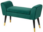 Invicta interior Banca SCARLETT 90 cm cu tapterie din catifea, verde smarald (40406)