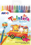 Amos Twister Zsírkréta Toll 12 szín/doboz (RC12PST)