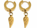 Maria King Nemesacél Angyalszárny fülbevaló, arany színű (STM-748-f)