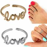 Maria King LOVE feliratos lábujjgyűrű, arany színben (WEN150)
