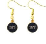 Maria King Best Friends Forever (Legjobb barátok örökké) fekete fülbevaló (STM-342-f)