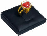 Maria King Kis szíves üveglencsés gyűrű, választható arany és ezüst színben (STM-400-gy-1)