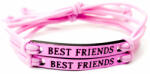 Maria King Best Friends (Legjobb Barátok) páros szövet karkötő, rózsaszín (WEN2203)