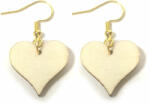 Maria King Fa szív (2 cm) fülbevaló, választható arany vagy ezüst színű akasztóval (STM-141/f)
